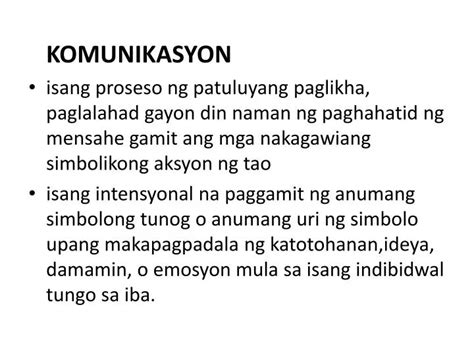 komendasyon meaning in tagalog|KOMUNIKASYON: Tagalog.